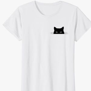 Pocket Black Car Women’s White T-Shirt
